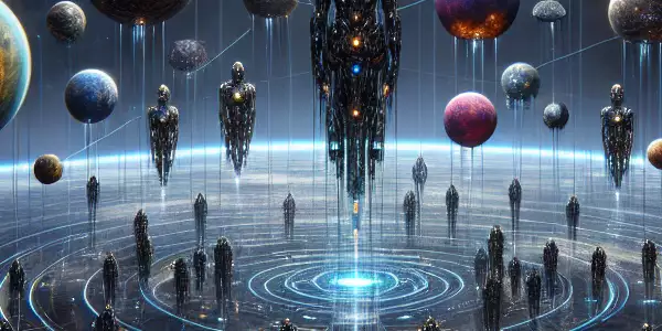 人类与三体文明的对峙与冲突场景。