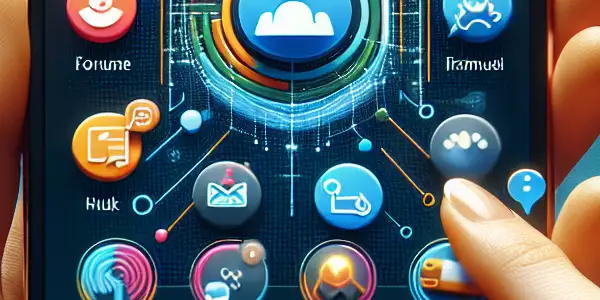 现代化论坛应用界面，包含实时聊天、主题讨论和用户互动功能。