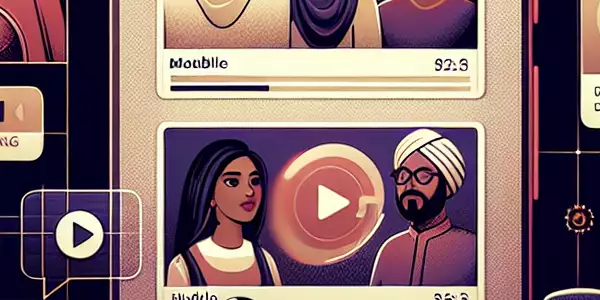 现代视频播放应用界面，展示用户观看和分类视频的功能。